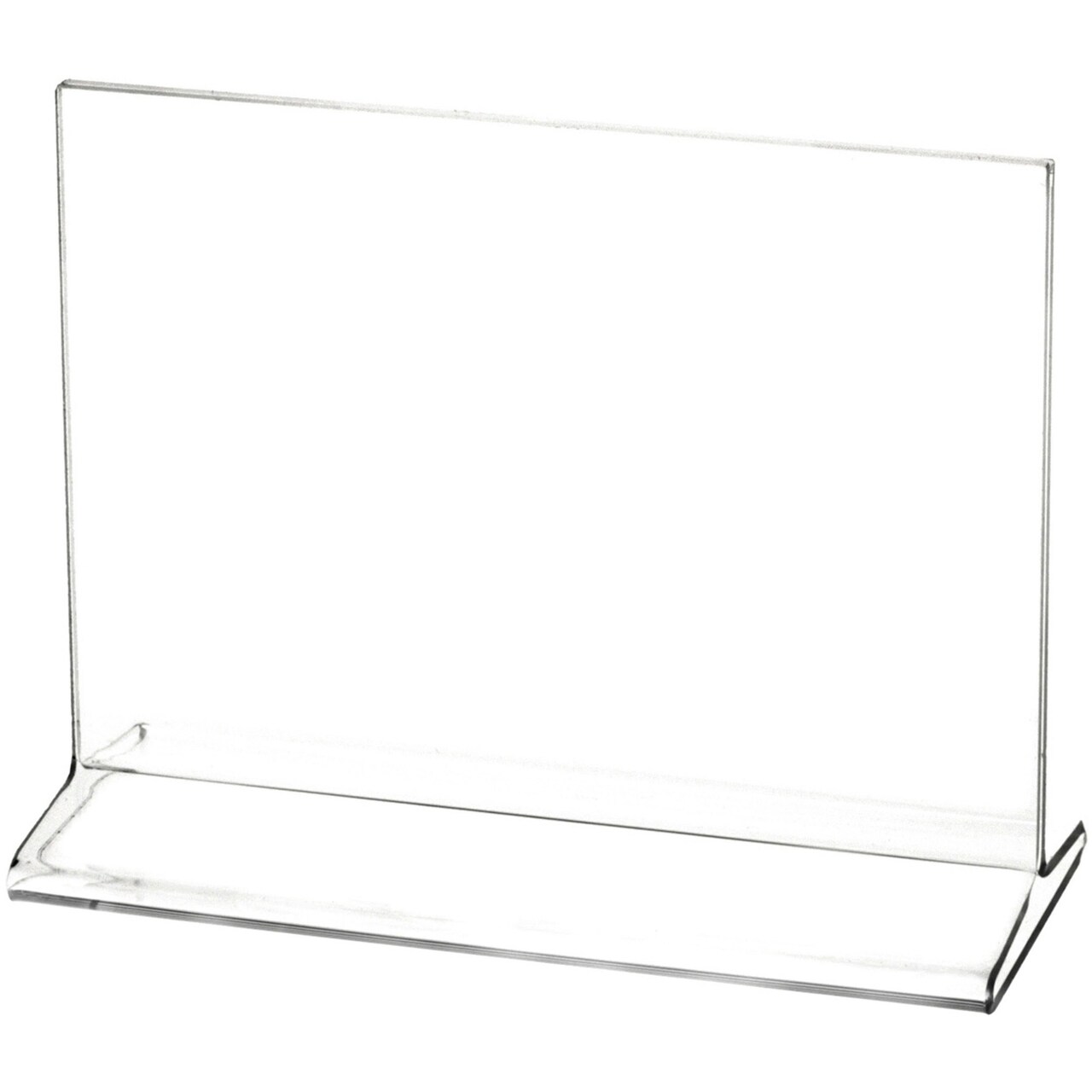 Plymor Clear Acrylic Sign Display / Literature Holder (Top-Load), 6" W x 4" H